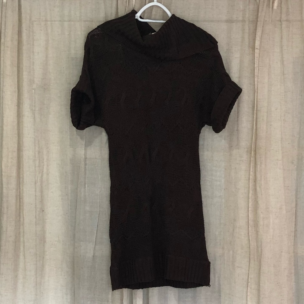 Derek Heart Cowl Neck Sweater